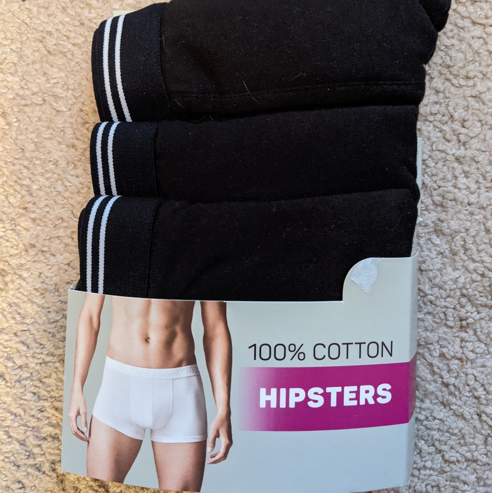5/$25 100% cotton hipster underwear